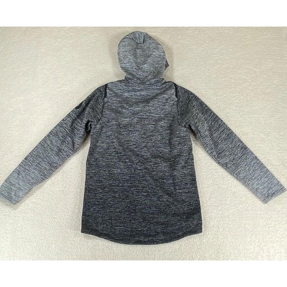 Nike Tech Fleece Cape Hoodie Full Zip Women Size S Gray/Black Sweater Jacket‎ - Picture 8 of 12